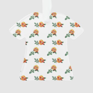 Orangenmuster der Rose Ornament