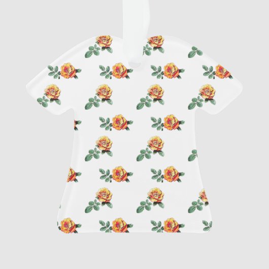 Orangenmuster der Rose Ornament (Vorderseite)