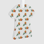 Orangenmuster der Rose Ornament (Vorderseite)