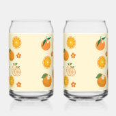 Orangenmuster Dosenglas (Links)