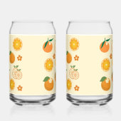 Orangenmuster Dosenglas (Rechts)