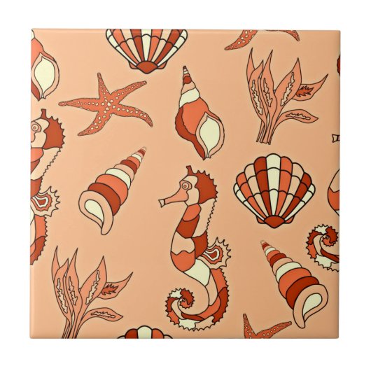 Orangenmuster Fliese (Vorderseite)