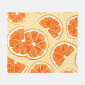 Orangenmuster Früchte, Diät Lebensmittel Aquarellf Fleecedecke (Vorderseite (Horizontal))