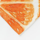 Orangenmuster Früchte, Diät Lebensmittel Aquarellf Fleecedecke (Ecke)