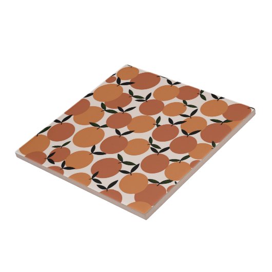 Orangenmuster III Fliese (Seite)