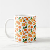 Orangenmuster Kaffeetasse (Links)