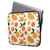 Orangenmuster Laptopschutzhülle (Vorderseite Links)