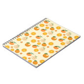 Orangenmuster Notizblock (Linke Seite)