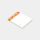 Orangenmuster Post-it Klebezettel (angewinkelt)