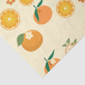 Orangenmuster Seidenpapier (Ausschnitt)