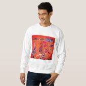 Orangenmuster Sweatshirt (Vorne ganz)