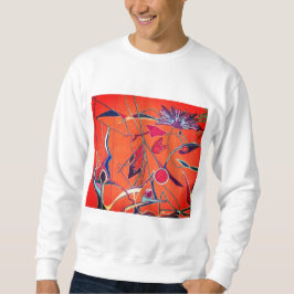 Orangenmuster Sweatshirt