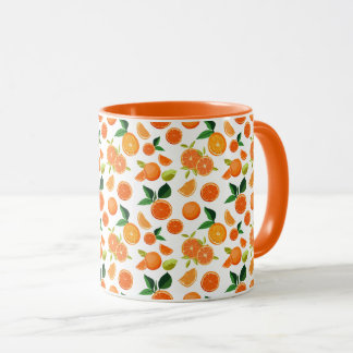 Orangenmuster Tasse
