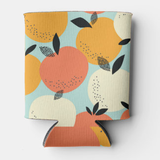 Orangenmuster: Vibrant Nahtloses Design. Dosenkühler