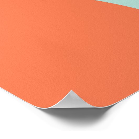 Orangenmuster: Vibrant Nahtloses Design. Poster (Ecke)