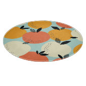 Orangenmuster: Vibrant Nahtloses Design. Schneidebrett (Ecke)