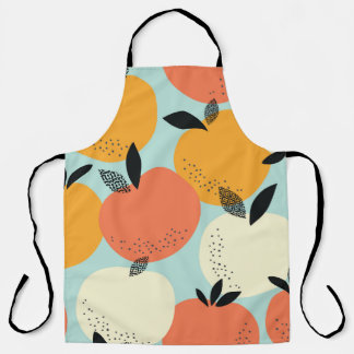 Orangenmuster: Vibrant Nahtloses Design. Schürze