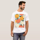 Orangenmuster: Vibrant Nahtloses Design. T-Shirt (Vorne ganz)