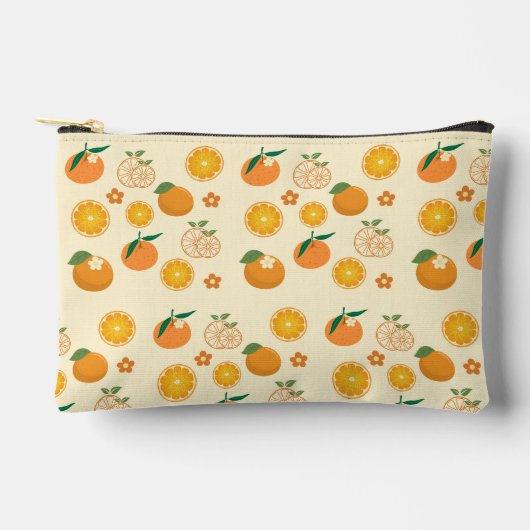 Orangenmuster Zubehörtasche (Vorderseite)