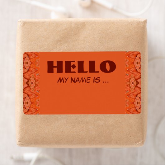 Orangenname Abzeichen (Insitu)