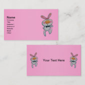 Orangennasen-Krawatte wirbelt auf Schild Visitenkarte (Vorne/Hinten)