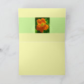 Orangennasturtium Karte (Innenseite)