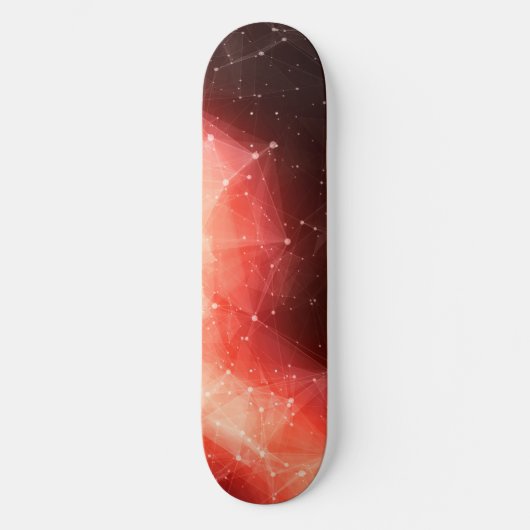 Orangennebel Skateboard | Cosmic Space Skateboard (Vorderseite)