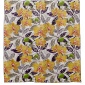 Orangenorchideen. Duschvorhang (Vorderseite)