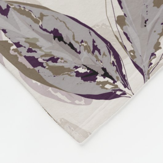 Orangenorchideen. Fleecedecke (Ecke)