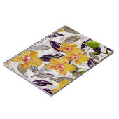 Orangenorchideen. Notizblock (Linke Seite)