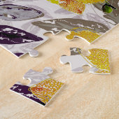 Orangenorchideen. Puzzle (Seite)