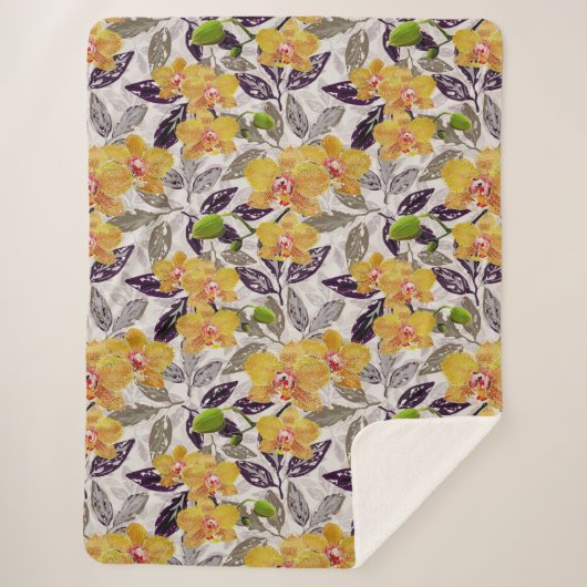 Orangenorchideen. Sherpadecke (Vorderseite)