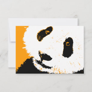 Orangenpanda Einladung