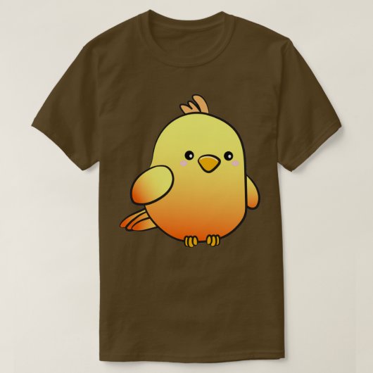 Orangenpapagei T-Shirt (Design vorne)