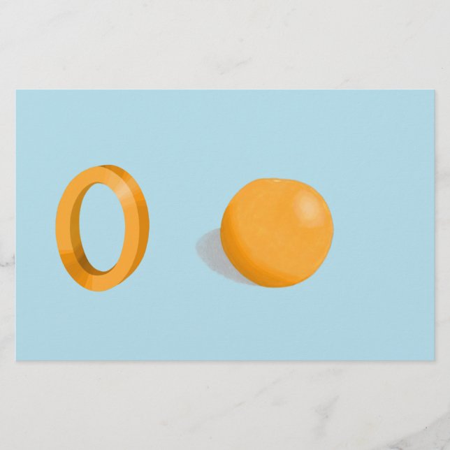 Orangenpapier (Vorderseite)