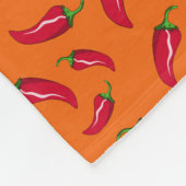 Orangenpfeffer mit personalisiertem Namen Fleecedecke (Ecke)