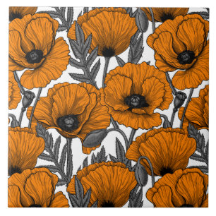 Orangenpfeife Fliese