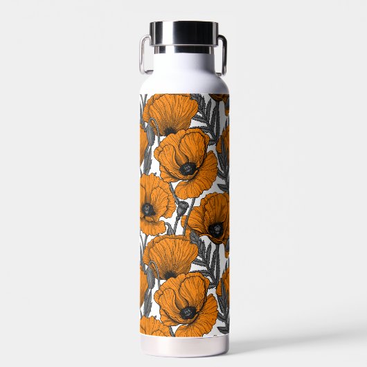 Orangenpfeife Trinkflasche (Vorne)