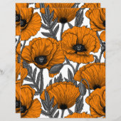 Orangenpflücke auf weiß (Vorne/Hinten)