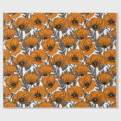 Orangenpflücke auf weiß geschenkpapier (Flach)