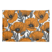 Orangenpflücke auf weiß kissenbezug (Rückseite-Links)