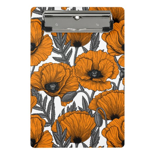 Orangenpflücke auf weiß mini klemmbrett (Vorderseite)