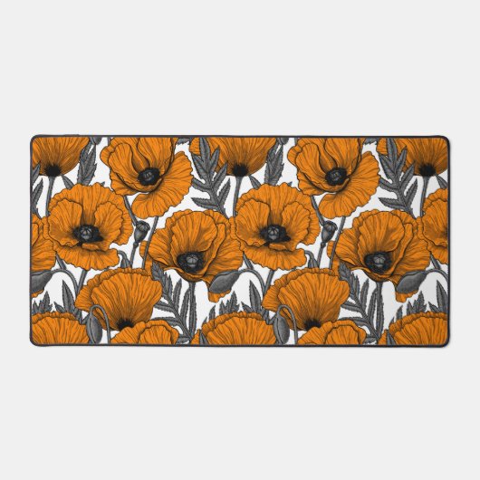 Orangenpflücke auf weiß schreibtischunterlage (Vorderseite)