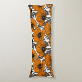 Orangenpflücke auf weiß seitenschläferkissen (Vorderseite Vertikal)