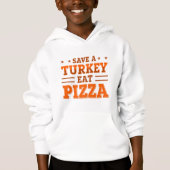 Orangenpizza rettend Pizza Hoodie (Vorderseite)