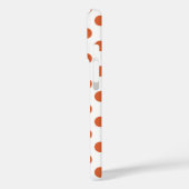 Orangenpolka-Punkte Case-Mate iPhone Hülle (Rückseite / Links)