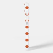 Orangenpolka-Punkte Case-Mate iPhone Hülle (Rückseite / Links)