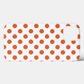 Orangenpolka-Punkte-Fall Case-Mate iPhone Hülle (Rückseite (Horizontal))