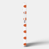 Orangenpolka-Punkte-Fall Case-Mate iPhone Hülle (Rückseite / Links)