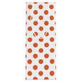 Orangenpolka-Punkte Geschenktüte Für Weinflaschen (Rückseite)